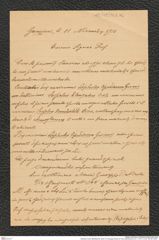 Nachlass Franz Steindachner, Brief von Giuseppe Nicoló an Franz Steindachner (21.11.1911), Inv.Nr. 363.06, Seite 1